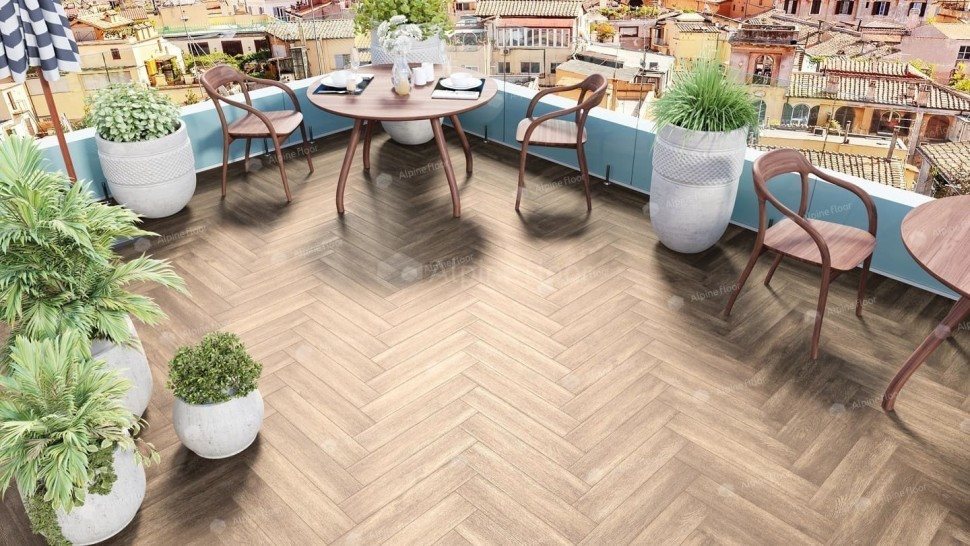Виниловая плитка "Alpine Floor" Parquet LVT Макадамия (590*118*2,5 мм) — купить в Омске