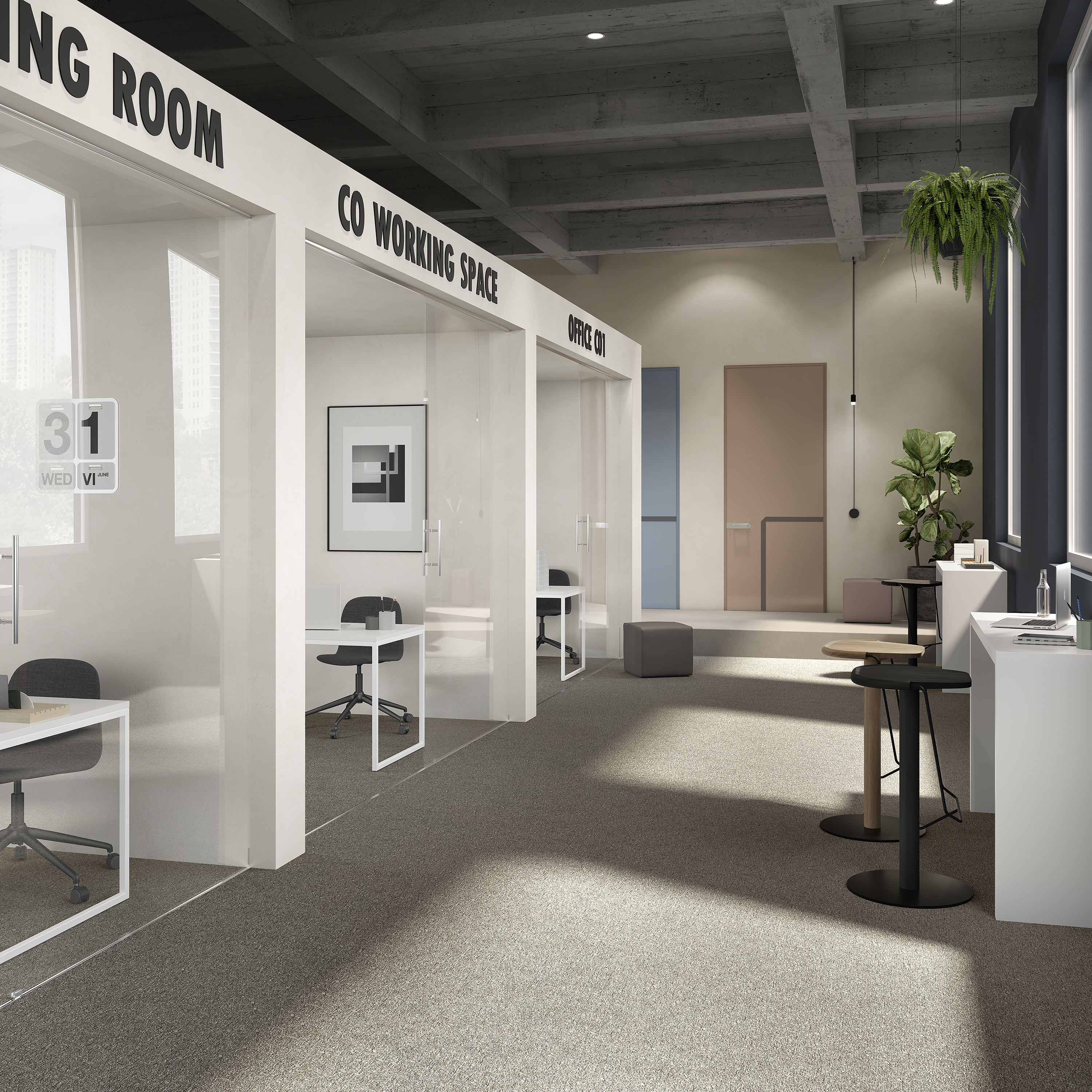 Ковровая плитка Medusa Tile 40 (500*500*5 мм) — купить в Омске