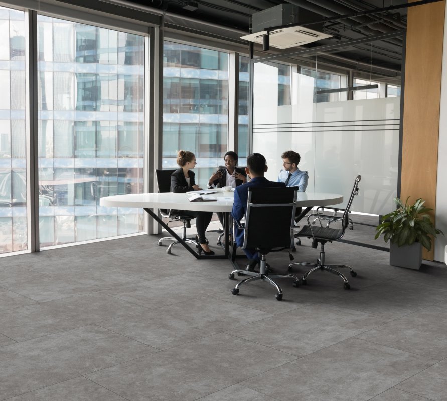 Кварцвинил  "Juteks" Beton 8521 (900*600*2,5 мм) — купить в Омске