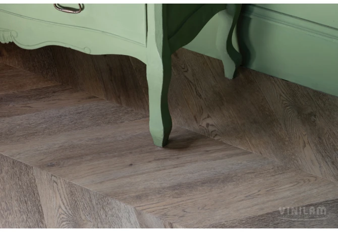 Кварц-винил Шеврон Шампань (690*115*2,5 мм) — купить в Омске