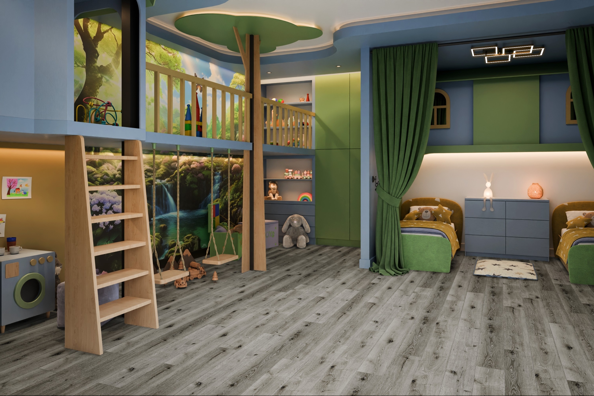 Усовершенствованная кварц-виниловая плитка «Damy Floor» Дуб Состаренный Серый (1227*187*2,5 мм) — купить в Омске