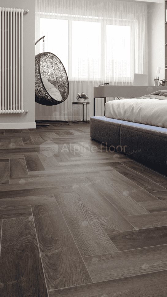 Виниловый ламинат "Alpine Floor" Parquet Light Дуб Фафнир (600*125*4 мм) — купить в Омске