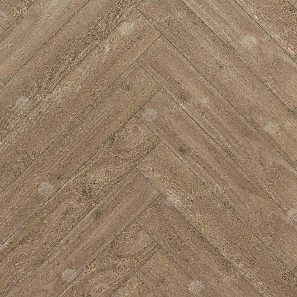 Ламинат "Alpine Floor" Herringbone 12 Дуб Калабрия (600*100*12 мм) — купить в Омске