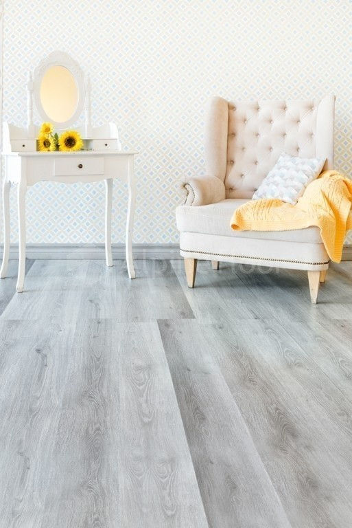 Кварцвиниловая плитка "Alpine Floor" Дуб Пепельный  (1219*184*2мм) — купить в Омске