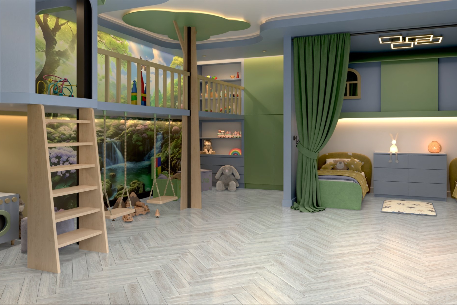 Инженерный паркет «Damy Floor» Ванильный (укладка елочкой) — купить в Омске