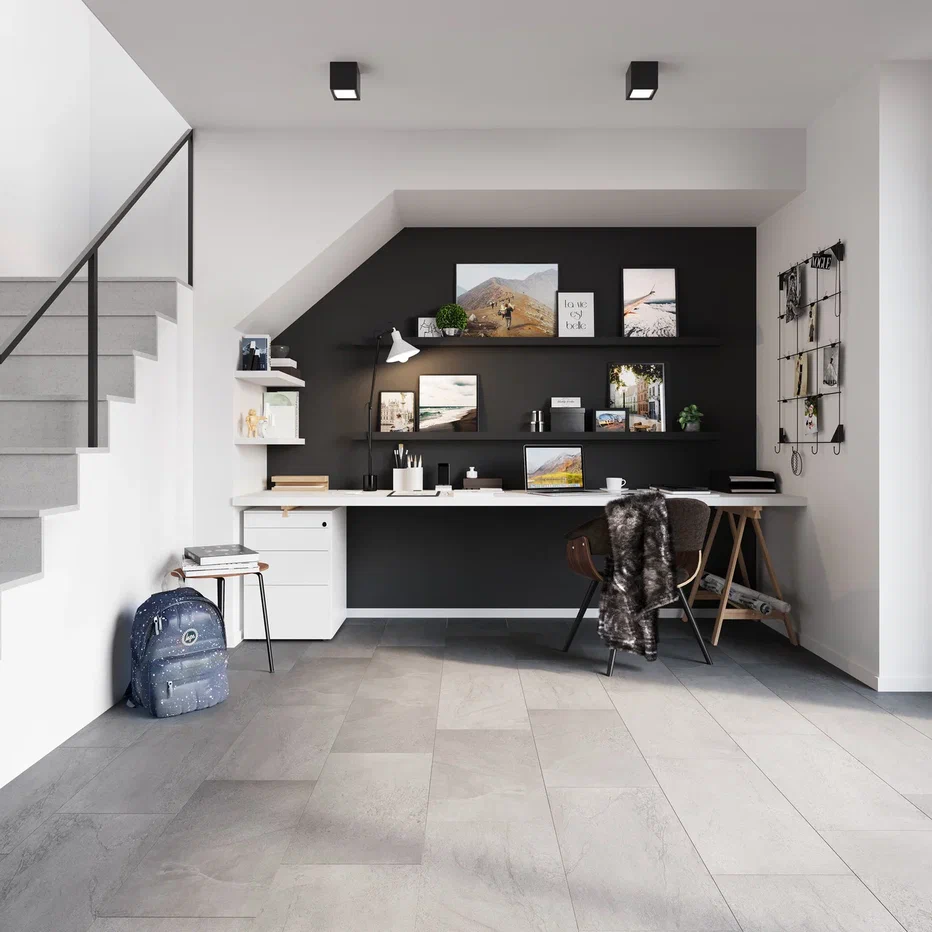 Кварцвиниловая плитка "Invictus" Groovy Granite Steel (610*305*2,5мм) — купить в Омске