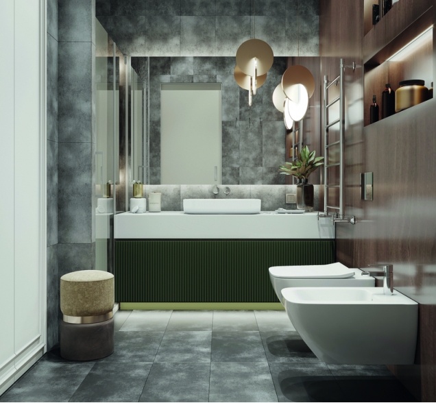 SPC ламинат "CronaFloor" Stone 4V Торнадо Серый (600*300*4 мм) — купить в Омске