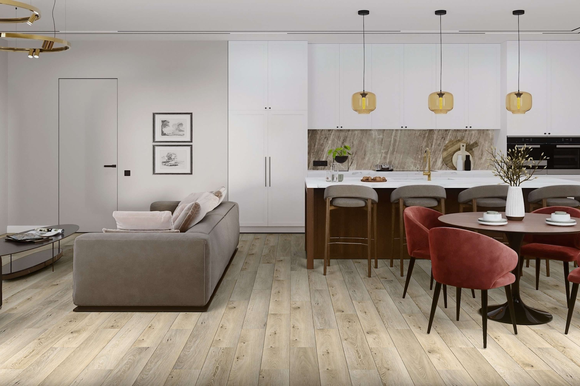 SPC ламинат «Damy Floor» Дуб Кавказский (1220*180*4 мм) — купить в Омске