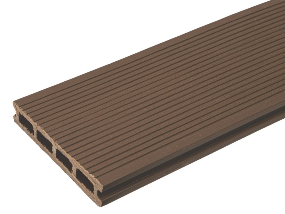 Террасная доска орех TalverWood 150*25мм, 3 D+вельвет брашинг — купить в Омске