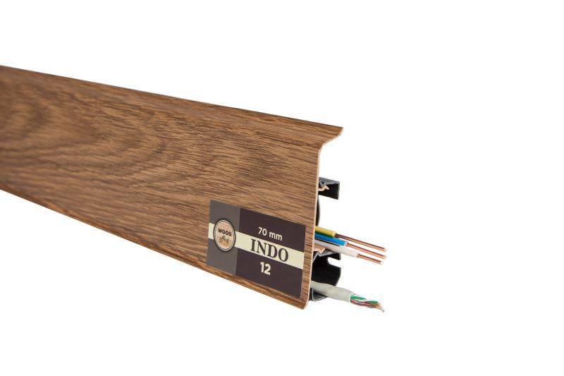 Плинтус "Arbiton" Indo Дуб Темный (2500*26*70 мм) — купить в Омске