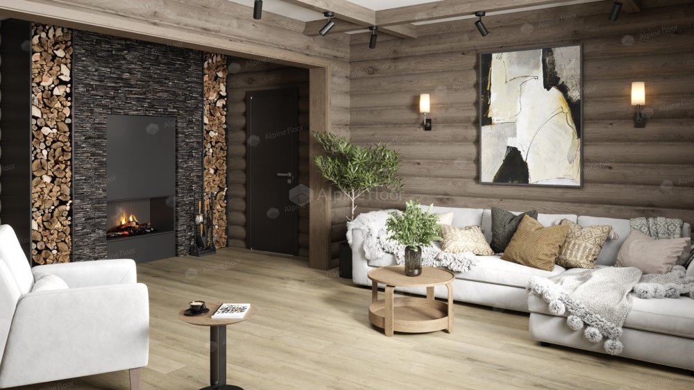 SPC Ламинат "Alpine Floor" Дуб сливочный (1220*183*8 мм) — купить в Омске