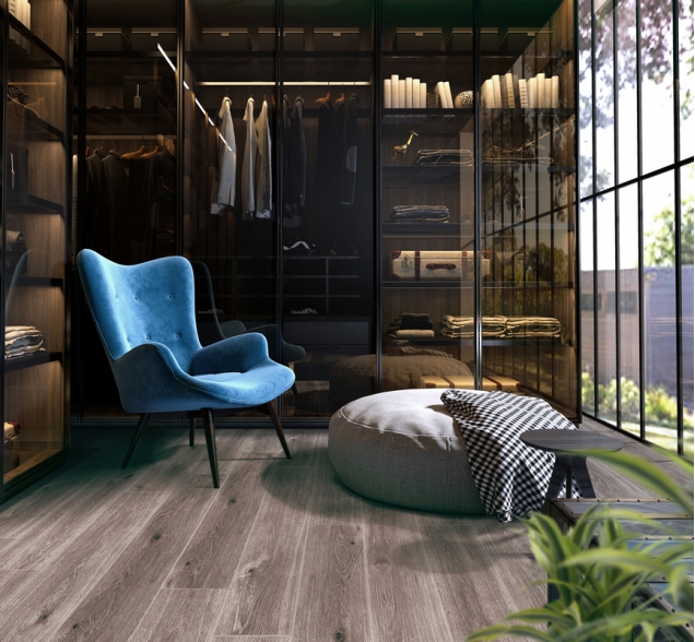 SPC ламинат "CronaFloor" Wood 4V Дуб Хельсинки (1200*180*4 мм) — купить в Омске