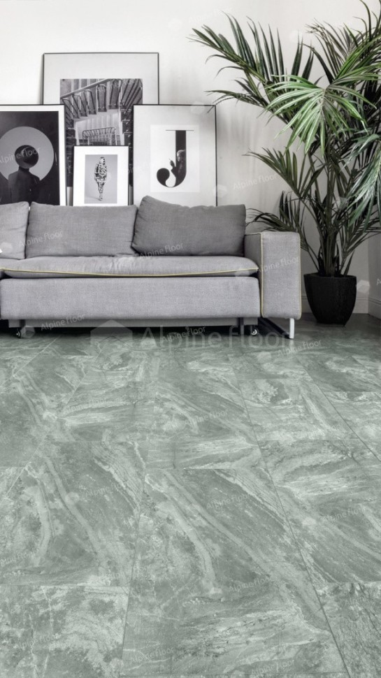 Виниловая плитка "Alpine Floor" Light Stone Хэмпшир (608*303*2,5 мм) — купить в Омске