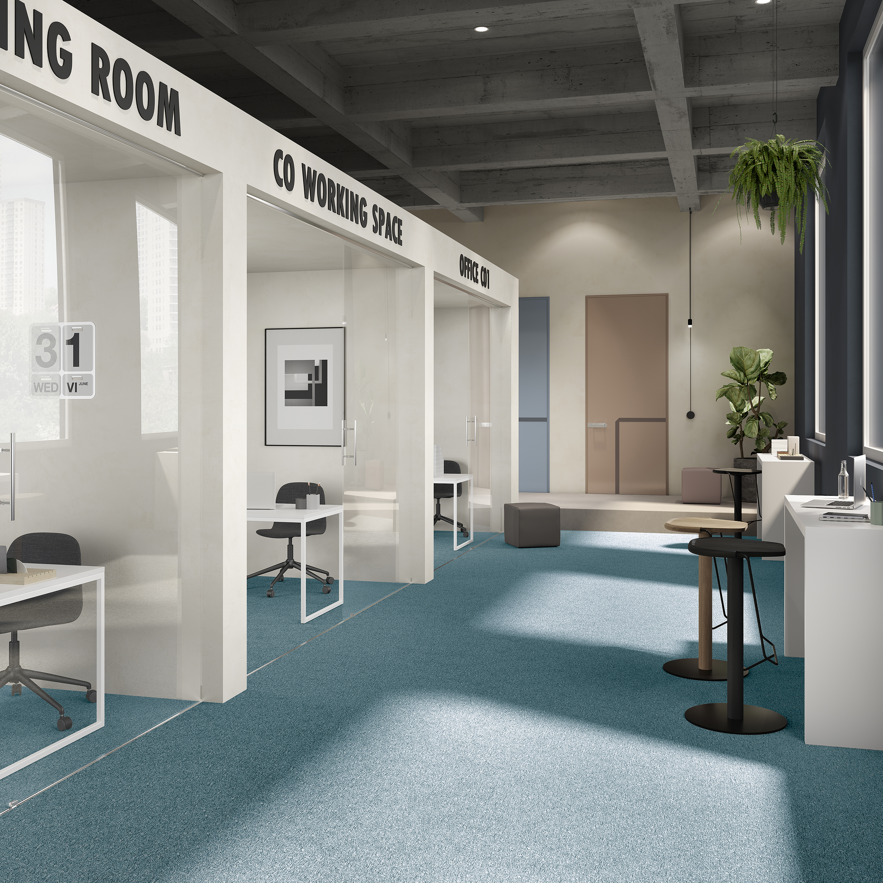 Ковровая плитка Medusa Tile 70 (500*500*5 мм) — купить в Омске