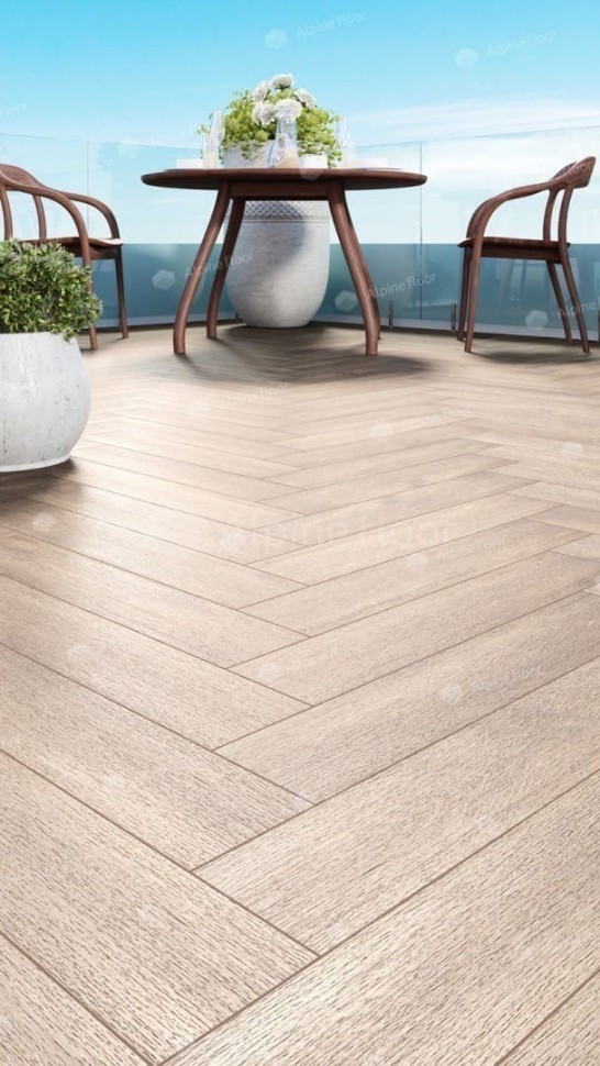 Виниловая плитка "Alpine Floor" Parquet LVT Макадамия (590*118*2,5 мм) — купить в Омске