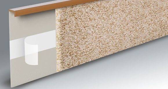 Плинтус для ковролина "Korner" Listwa графит (2500*13,8*50 мм) — купить в Омске