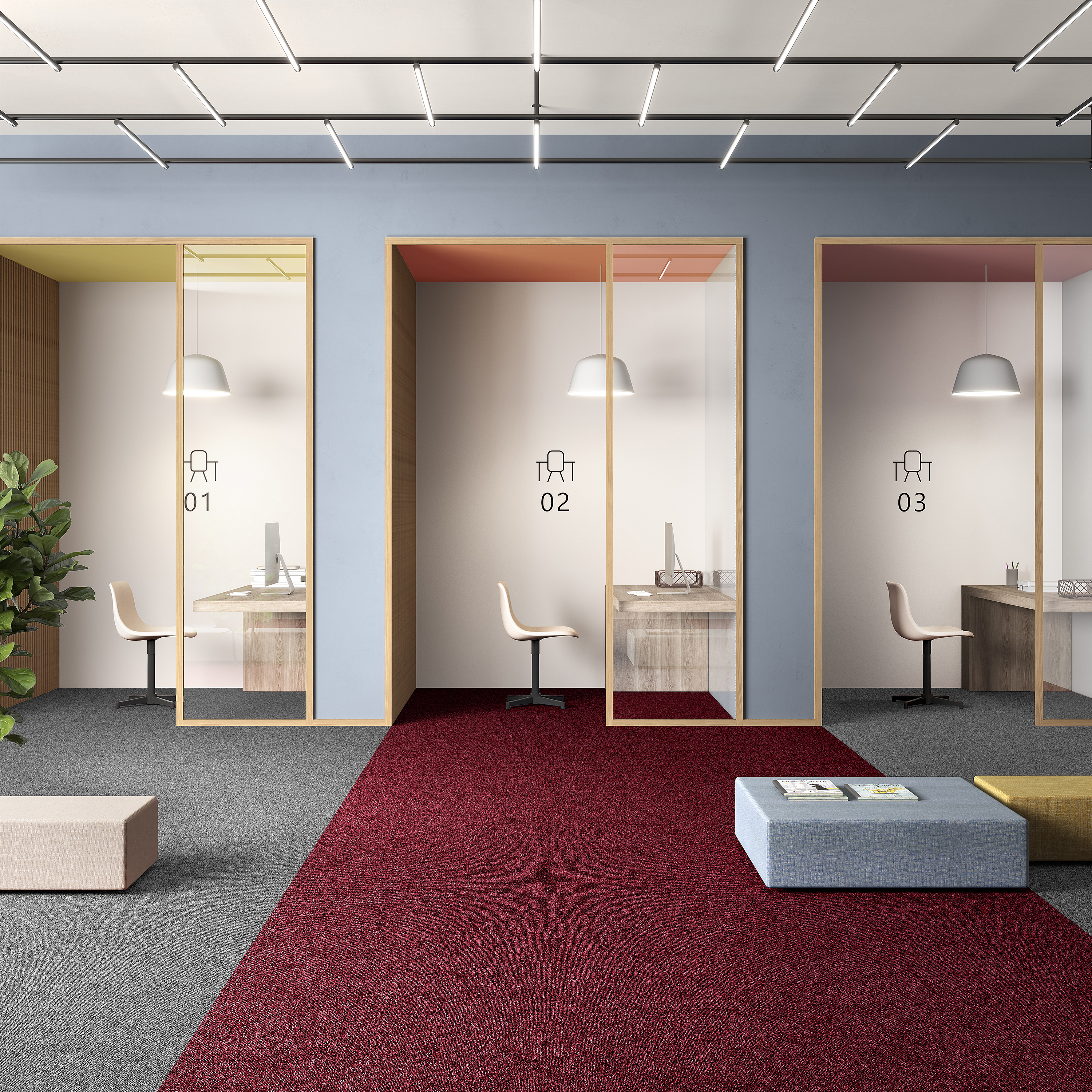 Ковровая плитка Medusa Tile 11 (500*500*5 мм) — купить в Омске