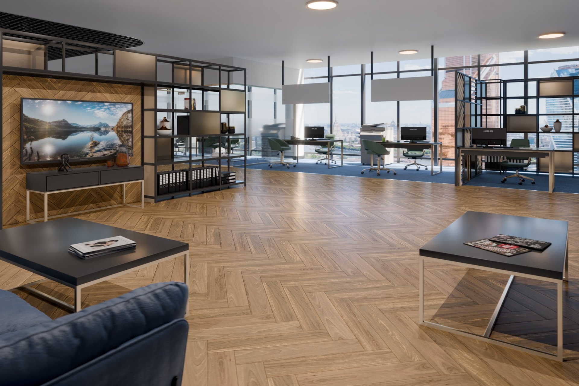 Инженерный паркет «Damy Floor» Натуральный (укладка елочкой) — купить в Омске