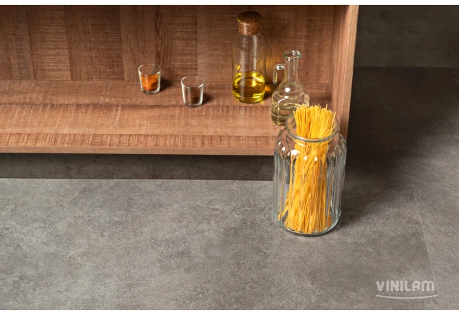 Кварц-винил Цемент Стальной (950*475*2,5 мм) — купить в Омске