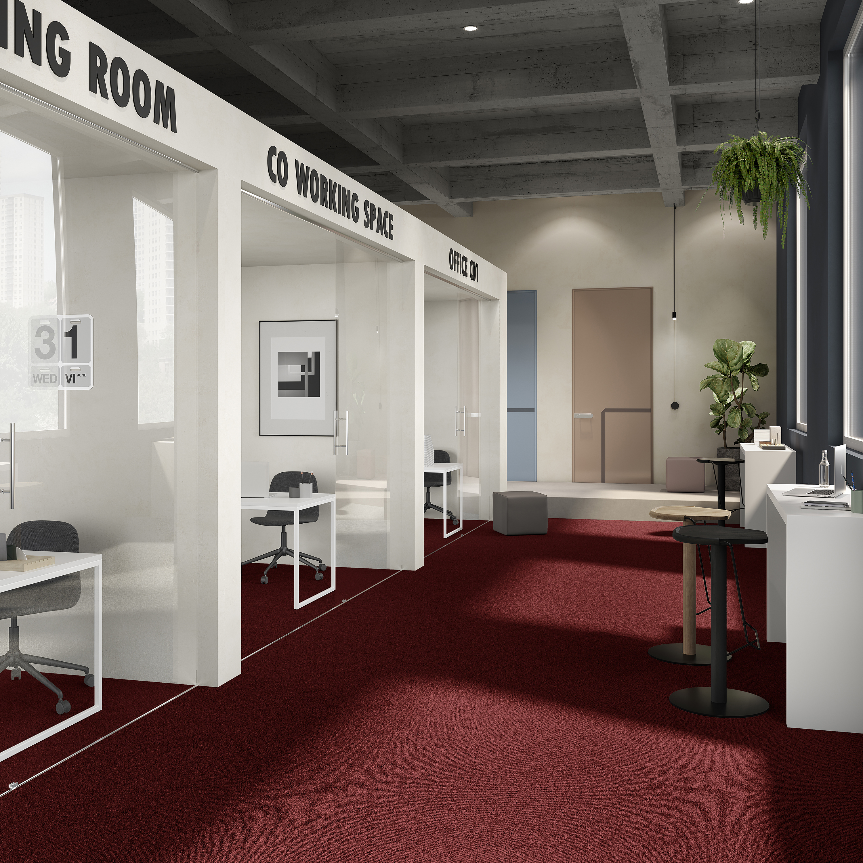 Ковровая плитка Medusa Tile 11 (500*500*5 мм) — купить в Омске