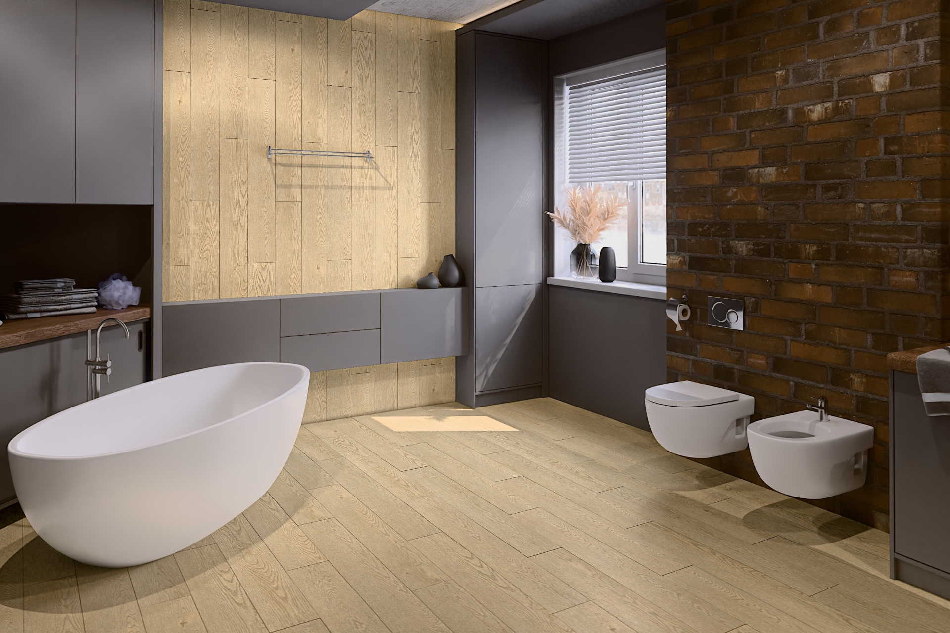 SPC ламинат «Damy Floor» Дуб Латте (1220*180*4 мм) — купить в Омске