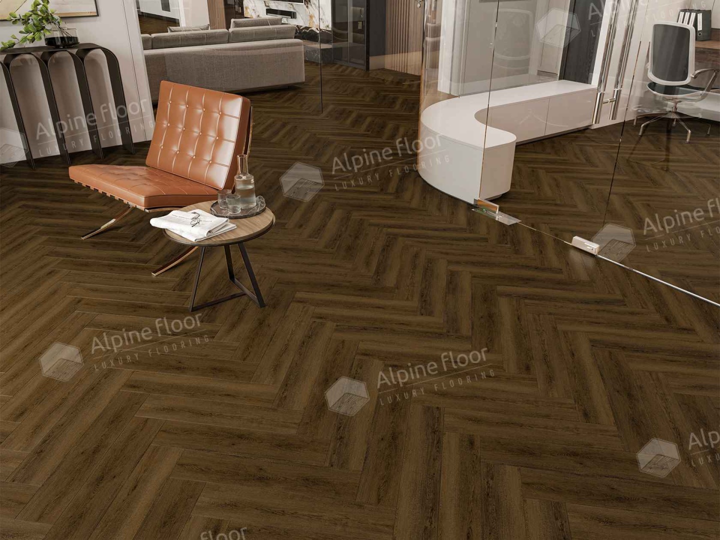 Кварцвиниловая плитка LVT "Alpine Floor" Дуб Далим (590*118*2,5 мм) — купить в Омске