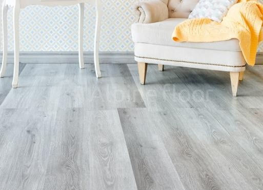 Кварцвиниловая плитка "Alpine Floor" Дуб Пепельный  (1219*184*2мм) — купить в Омске