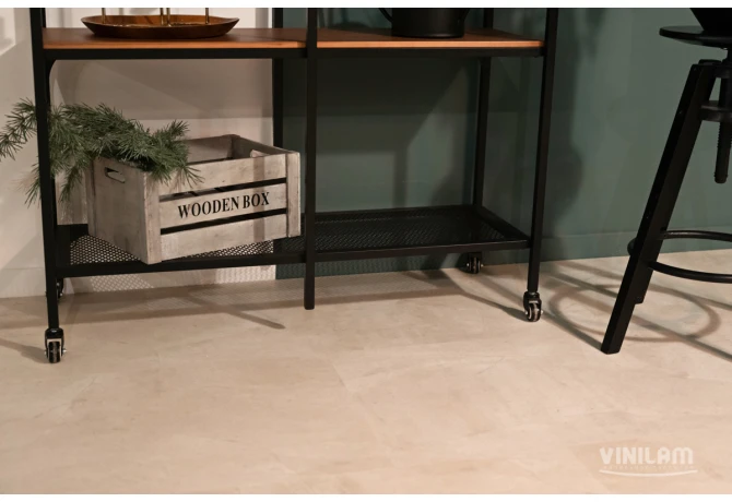 Кварц-винил Бетон Белый (950*480*2,5 мм) — купить в Омске