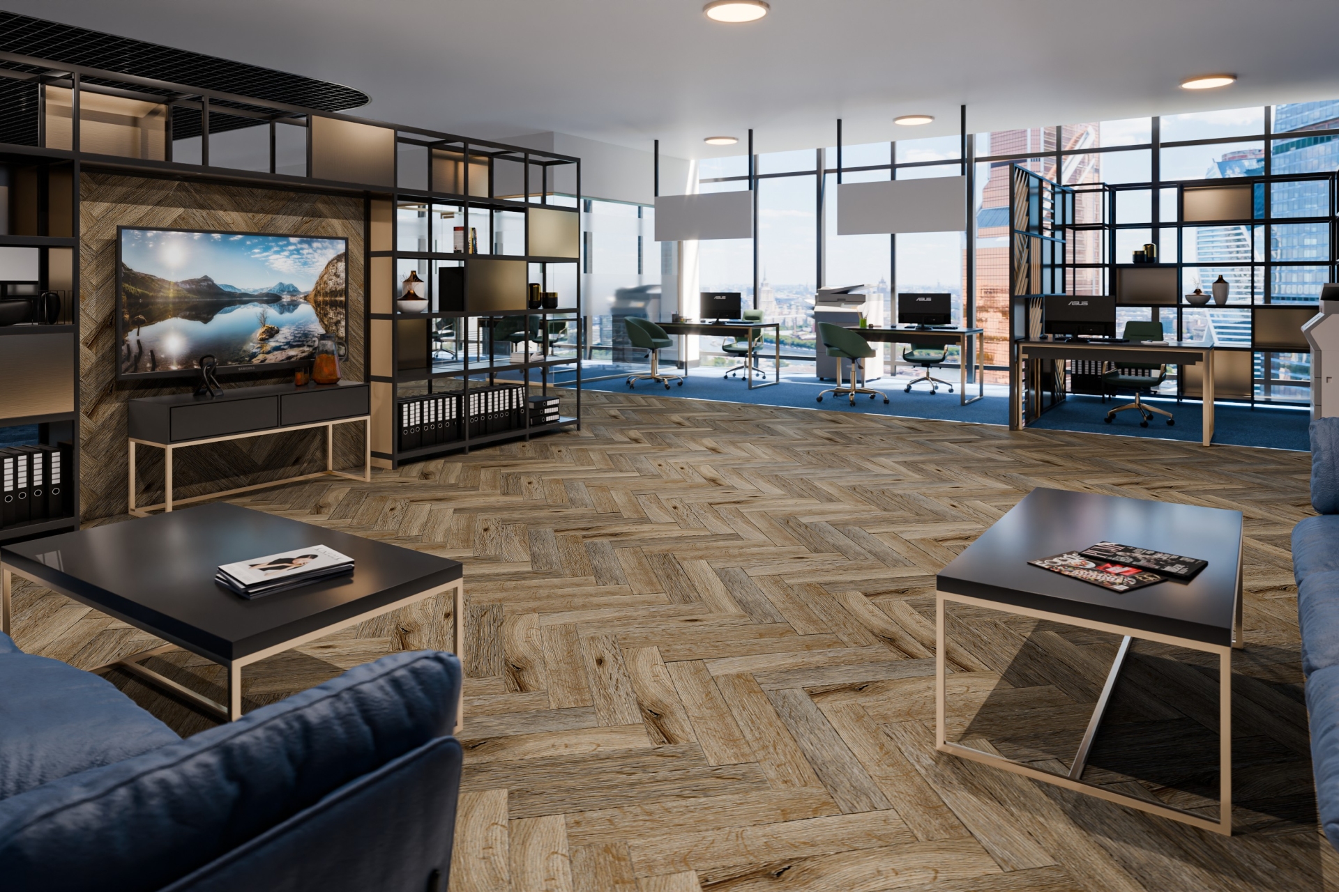 Усовершенствованная кварц-виниловая плитка «Damy Floor» Ковентри (590*118*2,5 мм) — купить в Омске