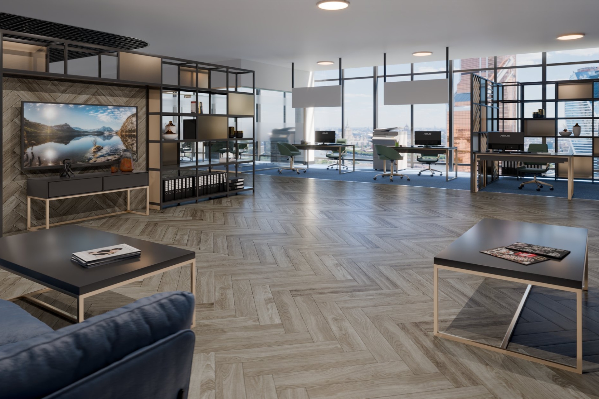 Инженерный паркет «Damy Floor» Скандинавский (укладка елочкой) — купить в Омске