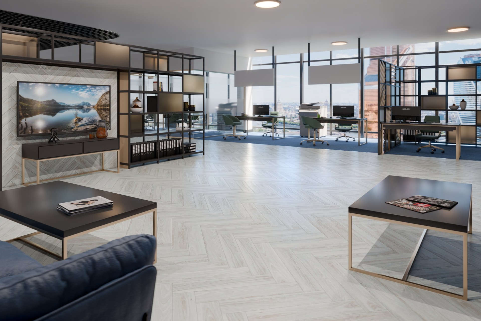 Инженерный паркет «Damy Floor» Ванильный (укладка елочкой) — купить в Омске