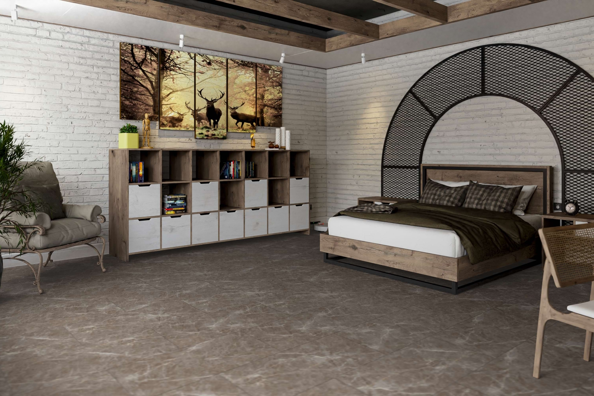 Усовершенствованная кварц-виниловая плитка «Damy Floor» Макалу (912,4*455,2*2,5 мм) — купить в Омске