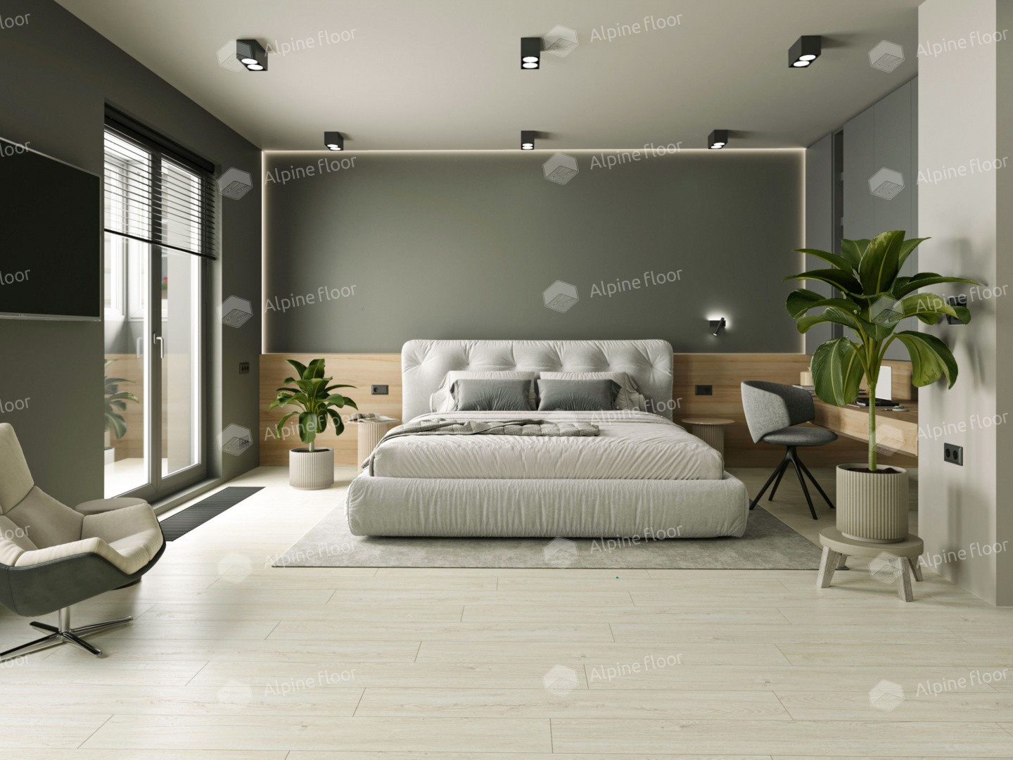 LVT ламинат "Alpine Floor" Секвойя Медовая (1219*184*38020 мм) — купить в Омске