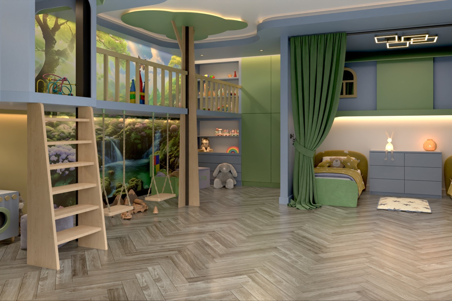 Инженерный паркет «Damy Floor» Скандинавский (укладка елочкой) — купить в Омске