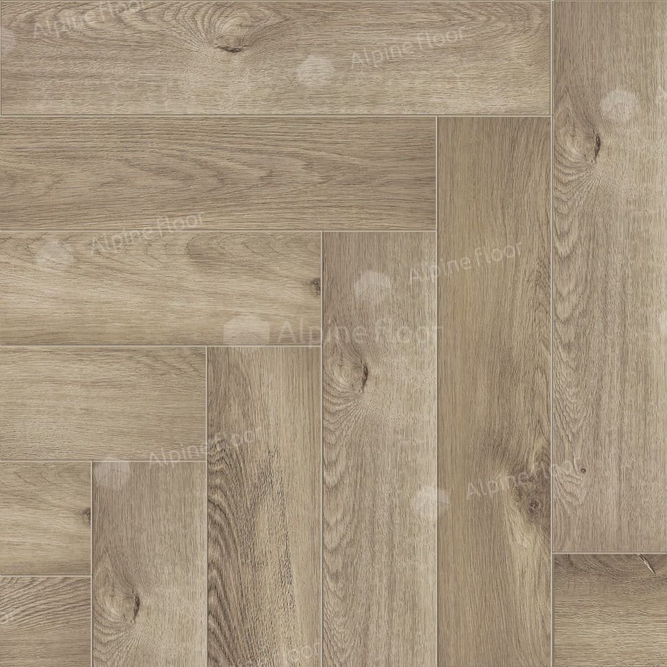 Виниловая плитка "Alpine Floor" Parquet LVT Дуб Натуральный Отбеленный (590*118*2,5 мм) — купить в Омске
