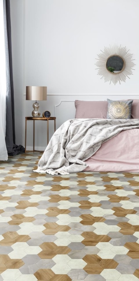 Виниловая плитка "Moduleo" Moods Hexagon 351 (226,32*196*2,5 мм) — купить в Омске