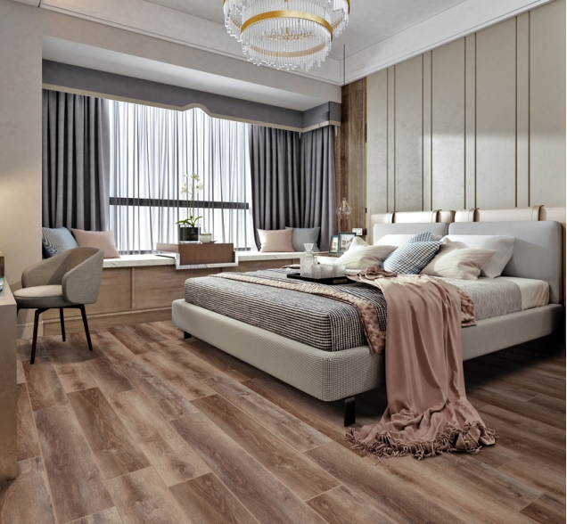 SPC ламинат "CronaFloor" Wood 4V Дуб Охрид (1200*180*4 мм) — купить в Омске