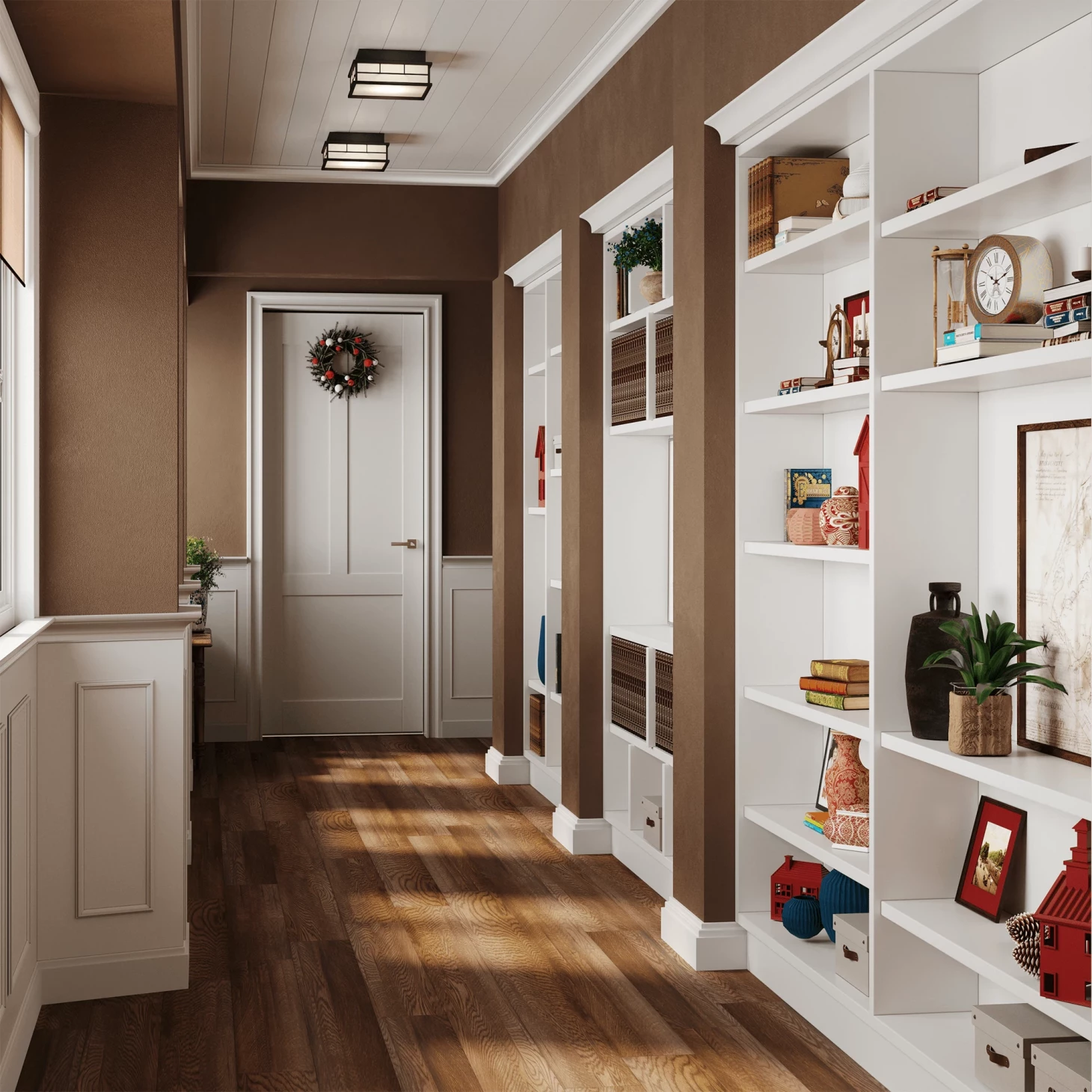 SPC плитка для пола Орех (1220*180*5 мм) — купить в Омске