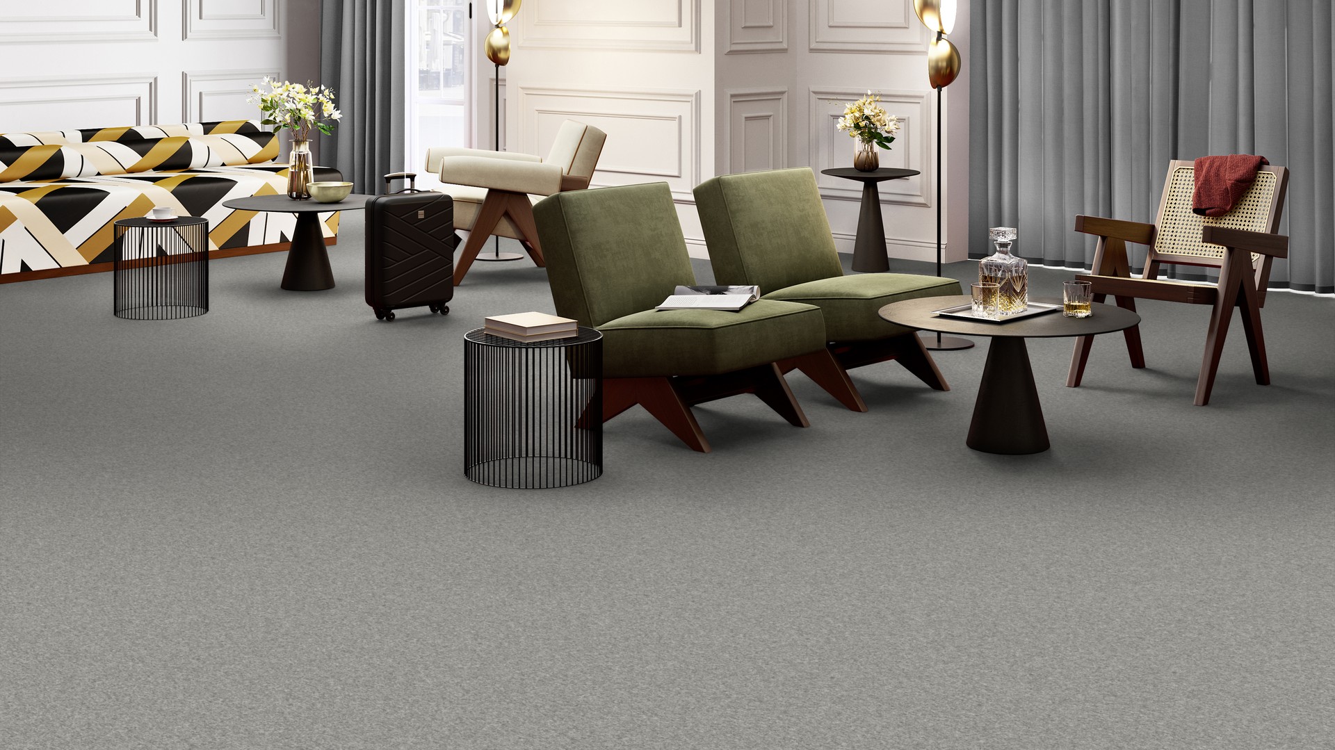 Ковровая плитка Medusa Tile 94 (500*500*5 мм) — купить в Омске