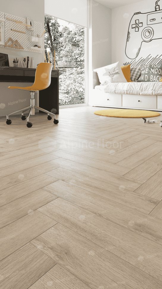 Виниловый ламинат "Alpine Floor" Parquet Light Дуб Медия (600*125*4 мм) — купить в Омске