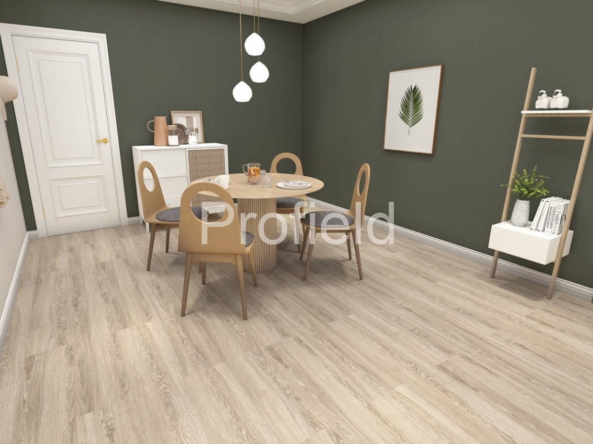 HSPC ламинат "Profield" Дуб Светлый (1200*228*5,5 мм) — купить в Омске