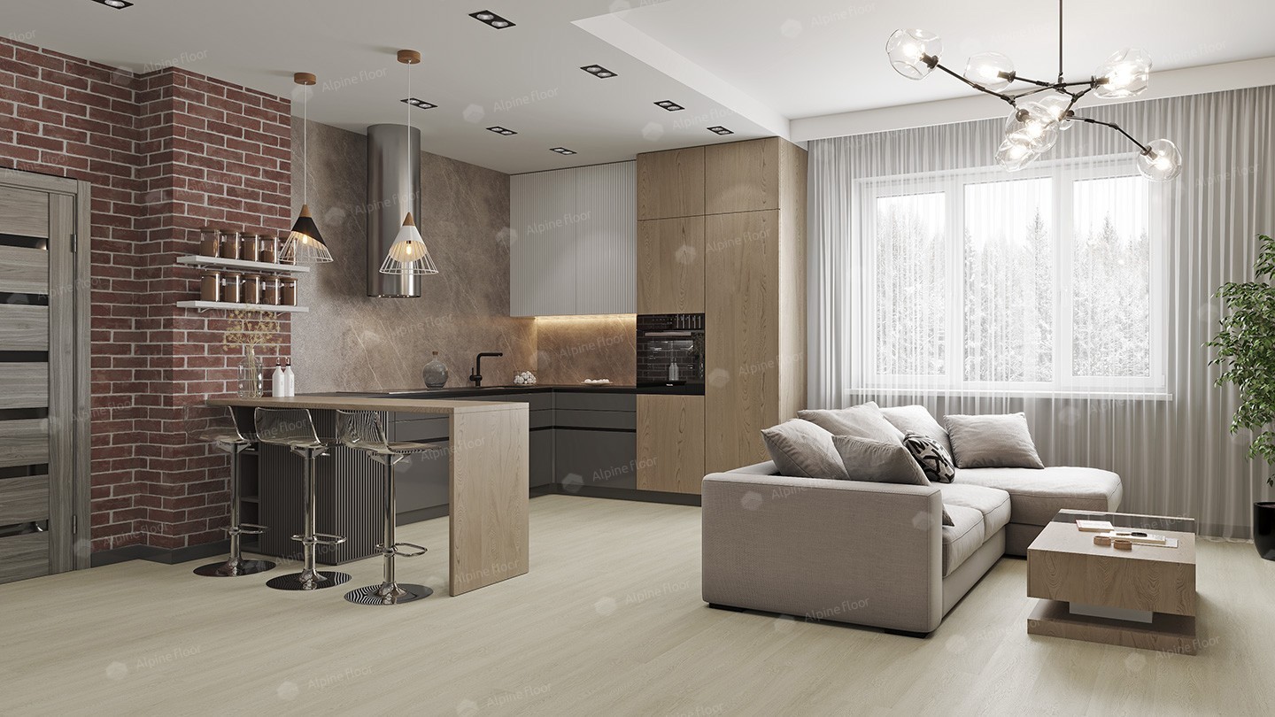 SPC ламинат "Alpine Floor" Ленто (1220*183*3,5 мм) — купить в Омске