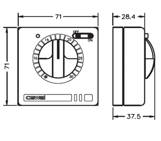 Терморегулятор Cewal RQ10 — купить в Омске