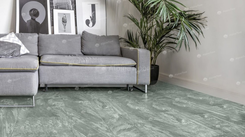 Виниловая плитка "Alpine Floor" Light Stone Хэмпшир (608*303*2,5 мм) — купить в Омске